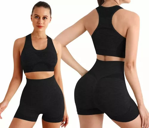 Conjunto Deportivo Mujer Gym Yoga Shorts Levanta Gluteos
