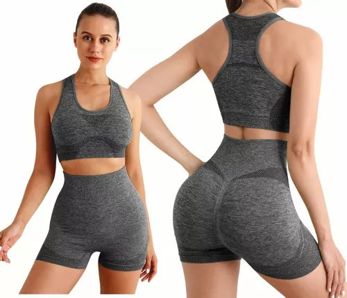 Conjunto Deportivo Mujer Gym Yoga Shorts Levanta Gluteos