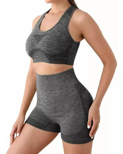 Conjunto Deportivo Mujer Gym Yoga Shorts Levanta Gluteos