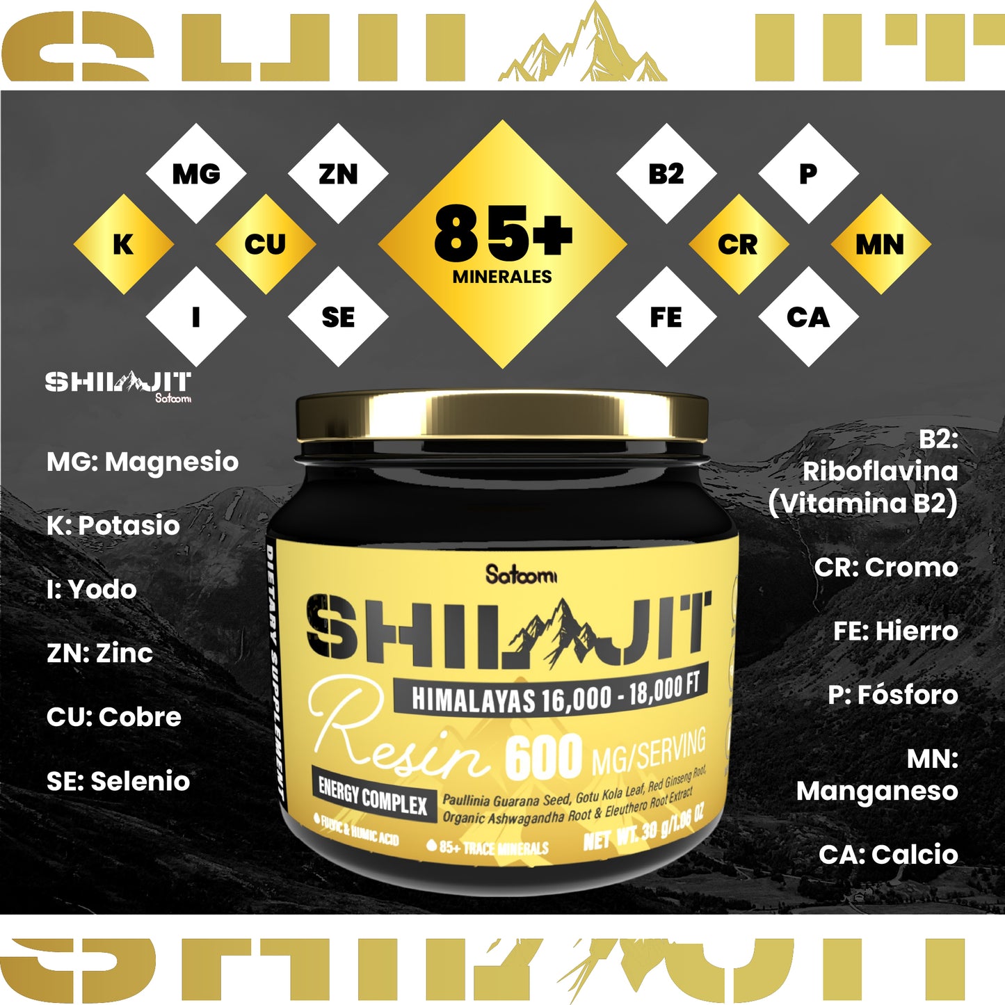 X1 SHILAJIT SATOOMI ORIGINAL + X1 SATOOMI GOLD