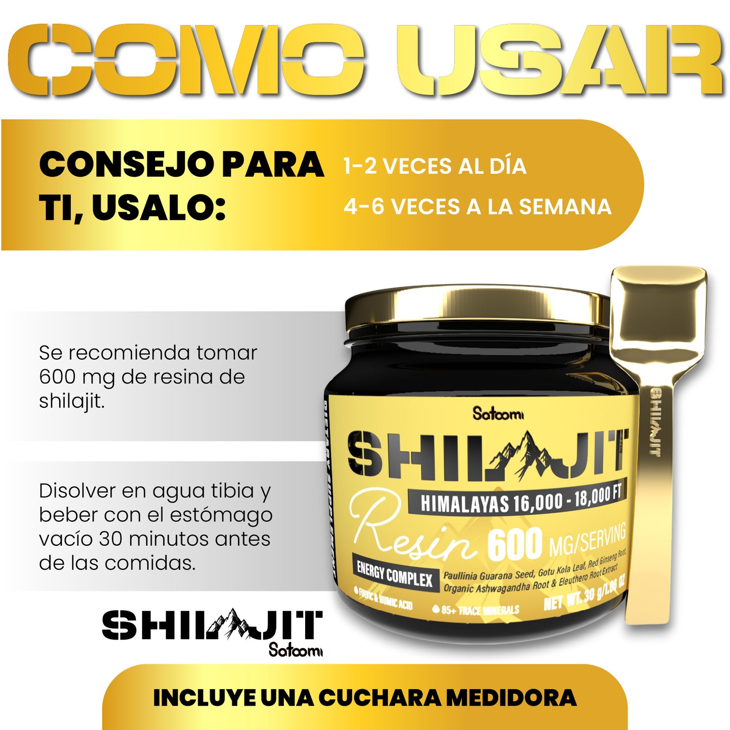 X1 SHILAJIT SATOOMI ORIGINAL + X1 SATOOMI GOLD