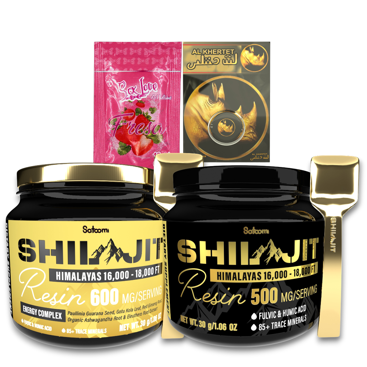 X1 SHILAJIT SATOOMI ORIGINAL + X1 SATOOMI GOLD