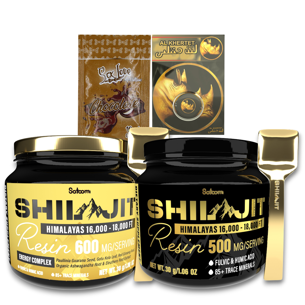 X1 SHILAJIT SATOOMI ORIGINAL + X1 SATOOMI GOLD