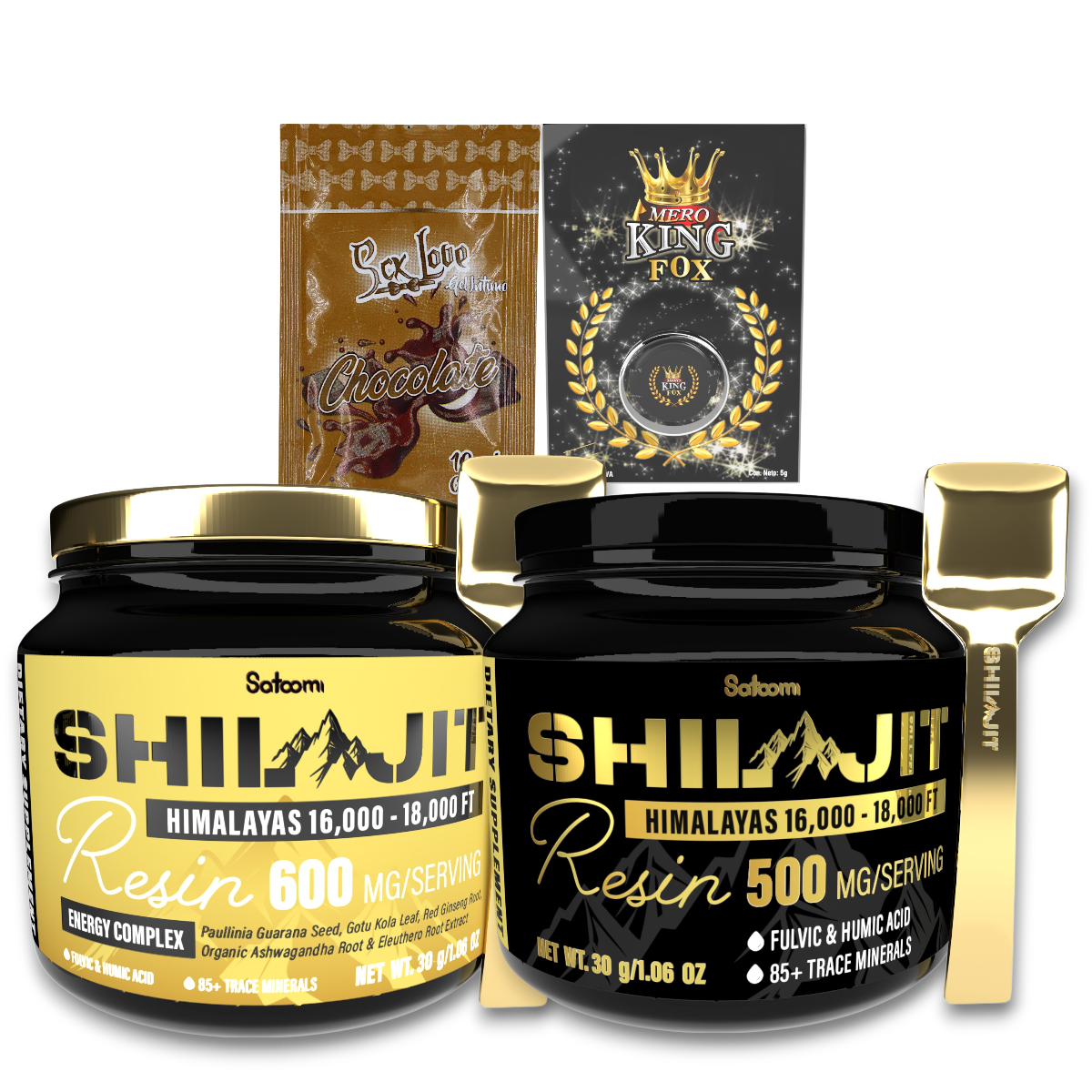X1 SHILAJIT SATOOMI ORIGINAL + X1 SATOOMI GOLD
