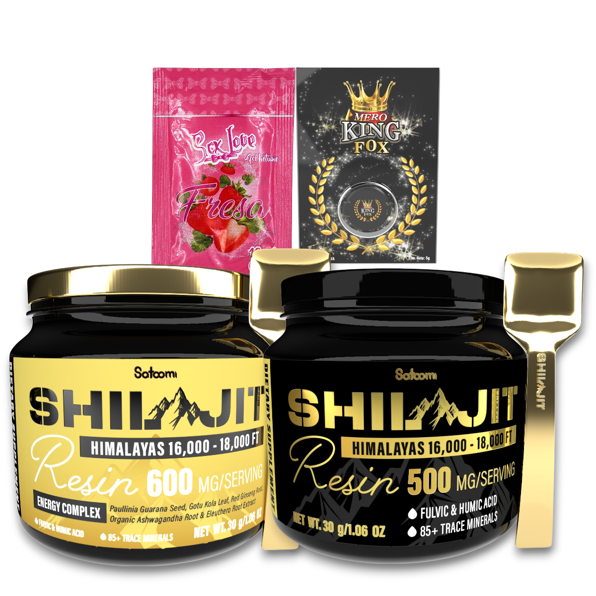 X1 SHILAJIT SATOOMI ORIGINAL + X1 SATOOMI GOLD