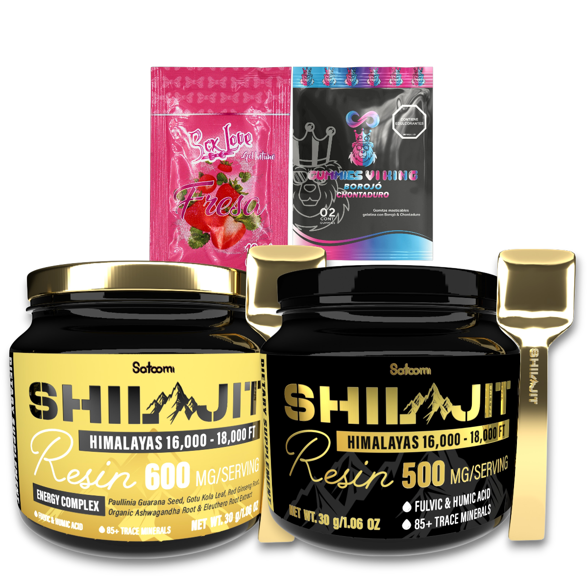 X1 SHILAJIT SATOOMI ORIGINAL + X1 SATOOMI GOLD