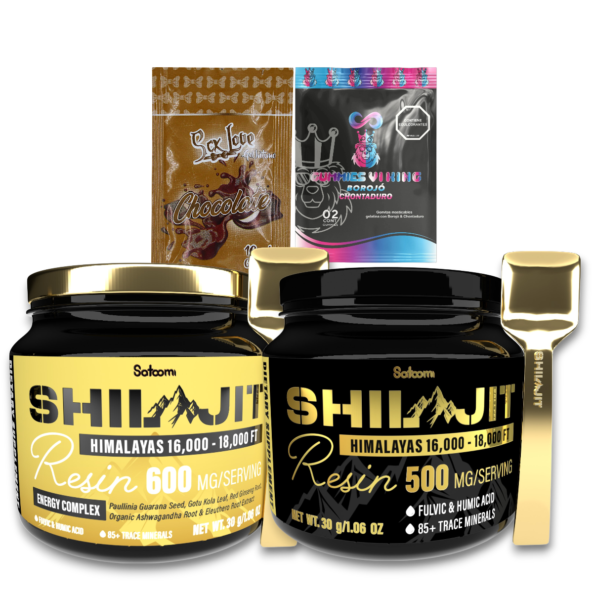 X1 SHILAJIT SATOOMI ORIGINAL + X1 SATOOMI GOLD