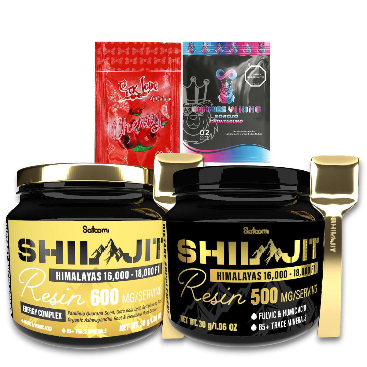 X1 SHILAJIT SATOOMI ORIGINAL + X1 SATOOMI GOLD