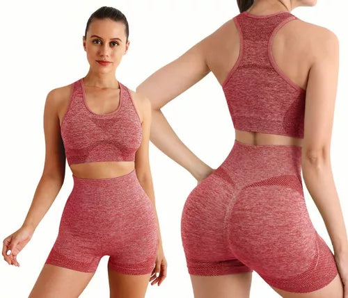 Conjunto Deportivo Mujer Gym Yoga Shorts Levanta Gluteos