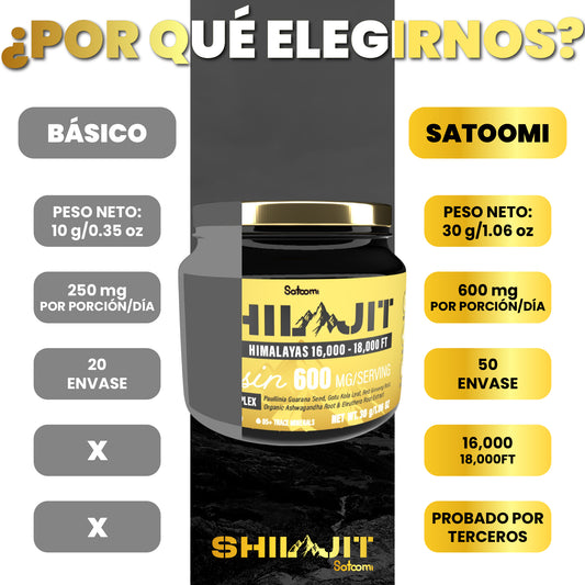 X1 SHILAJIT SATOOMI ORIGINAL + X1 SATOOMI GOLD